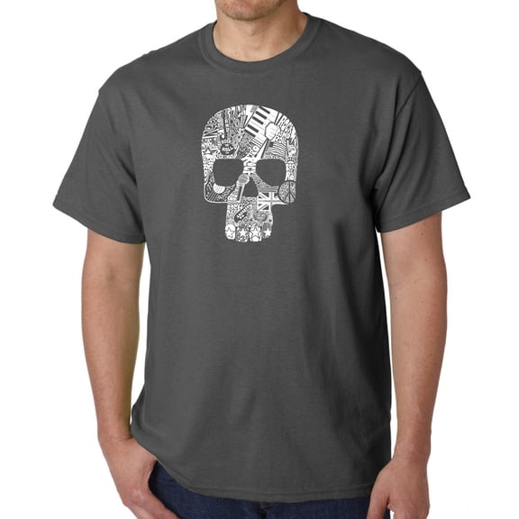 Rock n Roll Skull - Men's Word Art T-Shirt