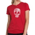 thumbnail image 1 of Rock n Roll Skull - Women's Premium Blend Word Art T-Shirt, 1 of 2