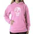 thumbnail image 1 of Rock n Roll Skull - Women's Word Art Hooded Sweatshirt, 1 of 2