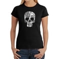 thumbnail image 1 of Rock n Roll Skull - Women's Word Art T-Shirt, 1 of 2