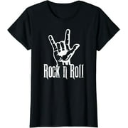 Rock n Roll T-Shirt Band Rockstar Rock On Sign