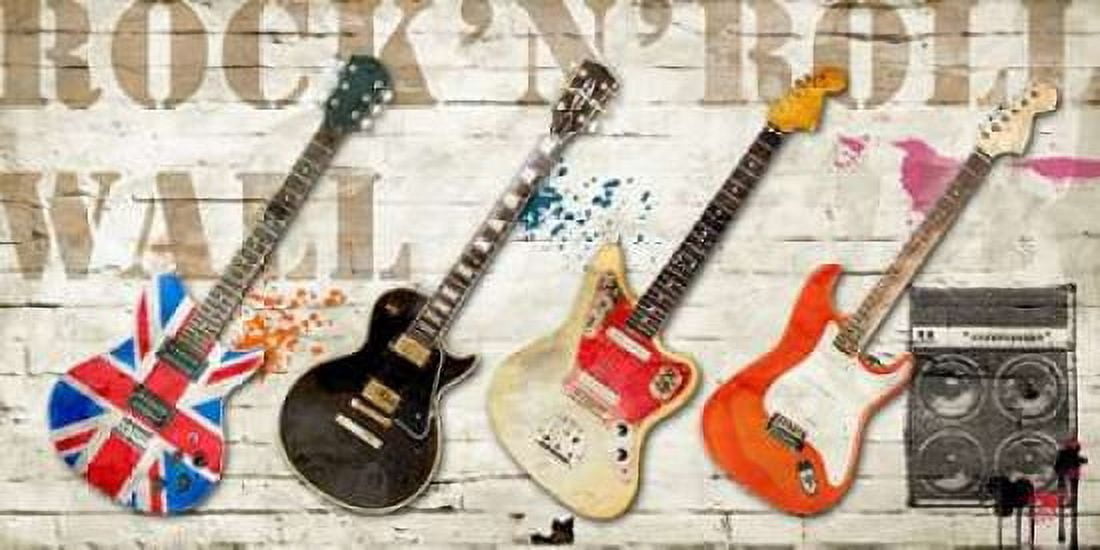 Rock n Roll Wall Canvas Art - Steven Hill (10 x 20)