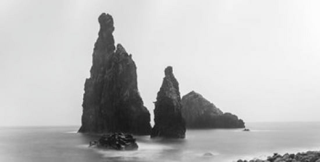 Rock outcrop at coast Ribeira Da Janela Porto Moniz Madeira Portugal Canvas Art - Panoramic Images (24 x 12)