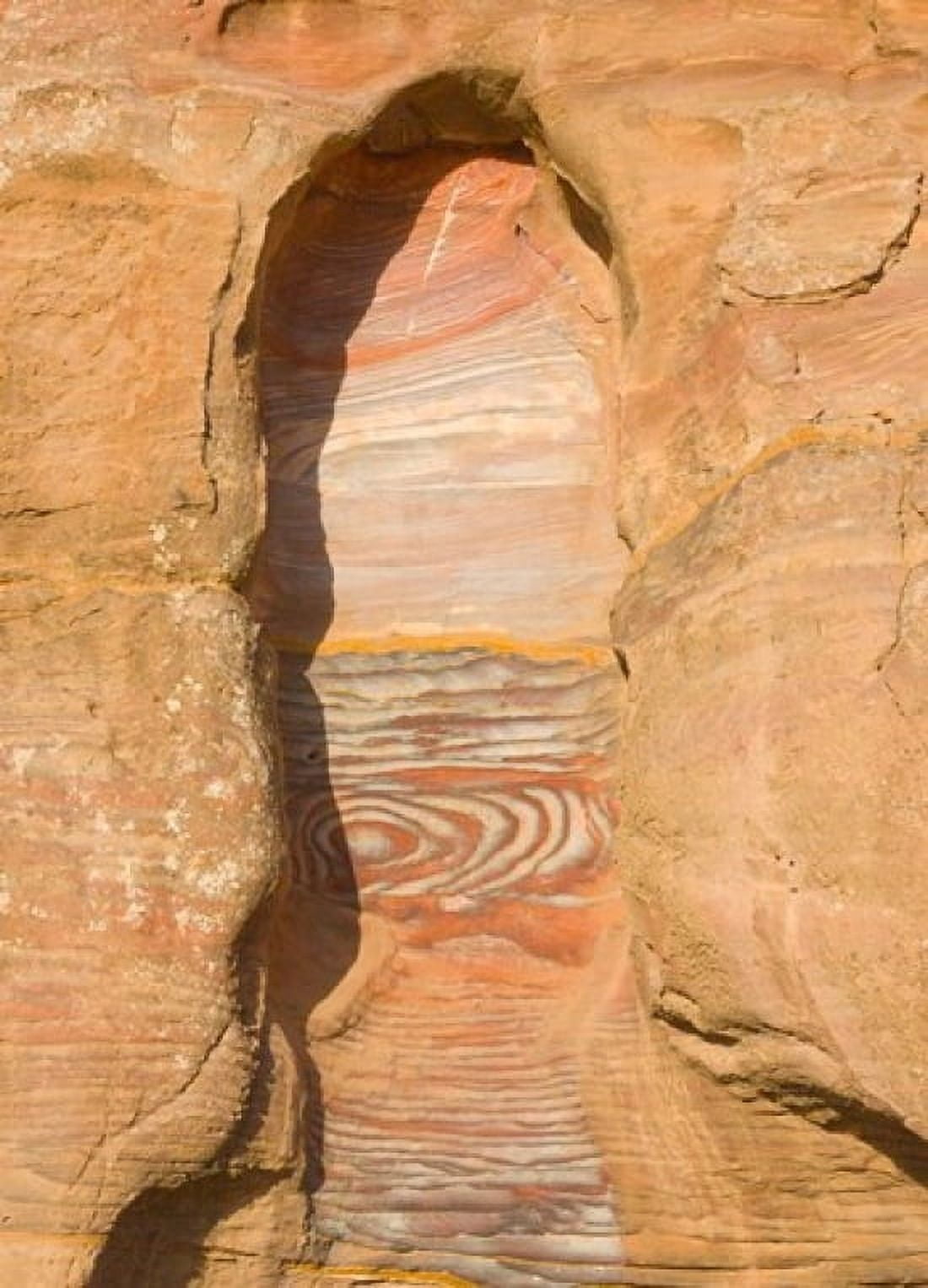Rock texture of cave wall Petra Jordan Canvas Art - Keren Su DanitaDelimont (15 x 21)