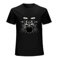 thumbnail image 1 of Rock the Beat! Men's Drummer T-Shirt, Music Lover Gift, Drumming Tee, 1 of 5