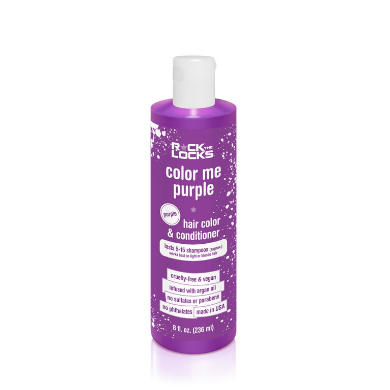 Rock the Locks Color Me Purple - Purple Hair Color & Conditioner, 8 oz.