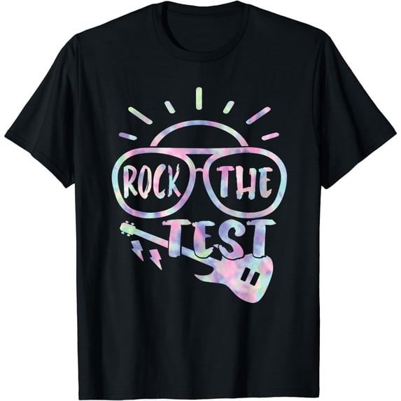Rock the test tie dye Teachers Students last day at school T-Shirt