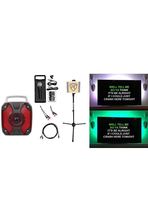 RockBox Home Karaoke Quarantine Family Activity Singing Machine w/LED's