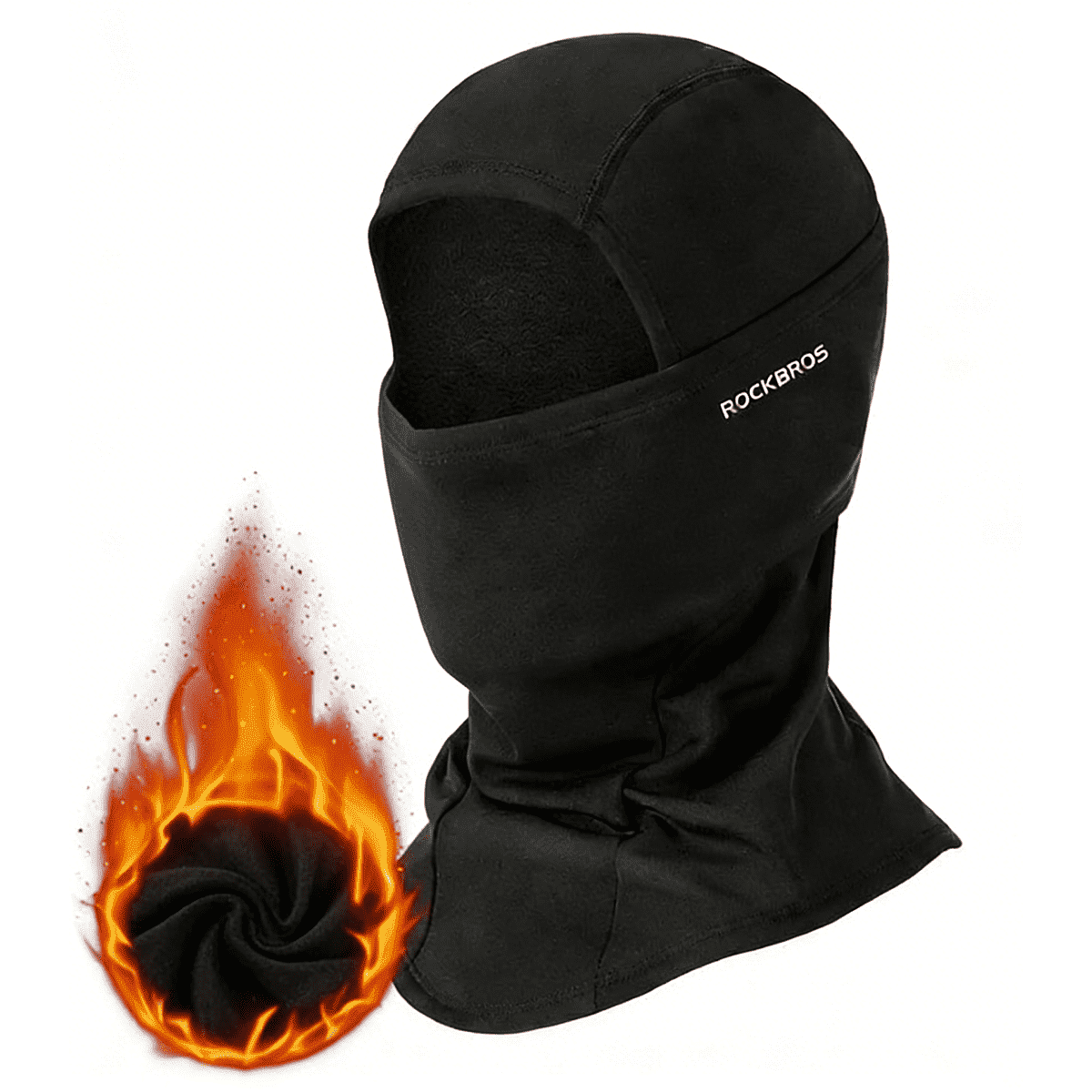 RockBros Windproof Fleece Balaclava Ski Mask for Winter Sports ...