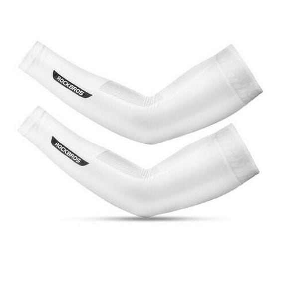 RockBros Summer Cooling Arm Sleeves Ice Silk Breathable UV Sun Protection for Men Women Outdoor Sports Basketball