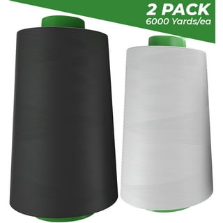 3 Spools Raw White All Purpose Sewing Cotton Thread Spools from for Serger,  Overlock, Quilting, Sewing Machine 40/2 Connecting Threads for Sewing