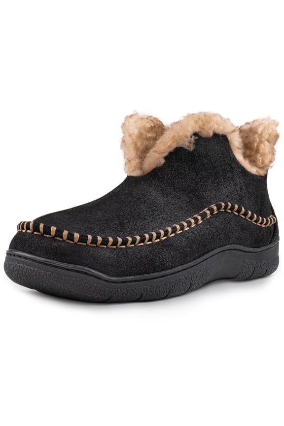 Men's Camelback Faux Wool Lined Bootie Slipper
