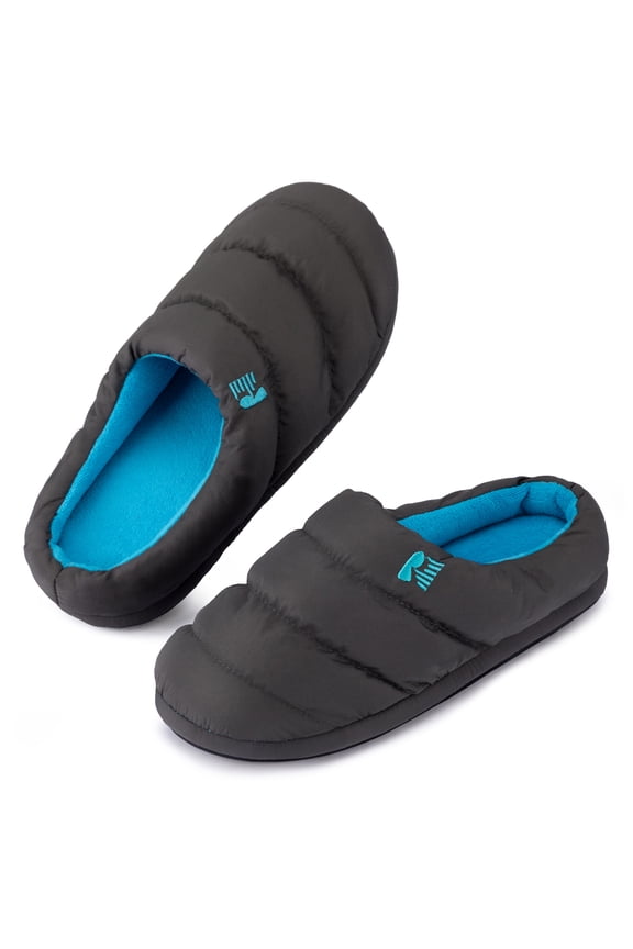 Men’s Puffer Style Memory Foam House Slippers