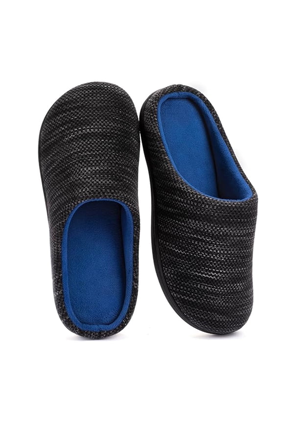 Men's Knit Dual-Tone Memory Foam Slipper