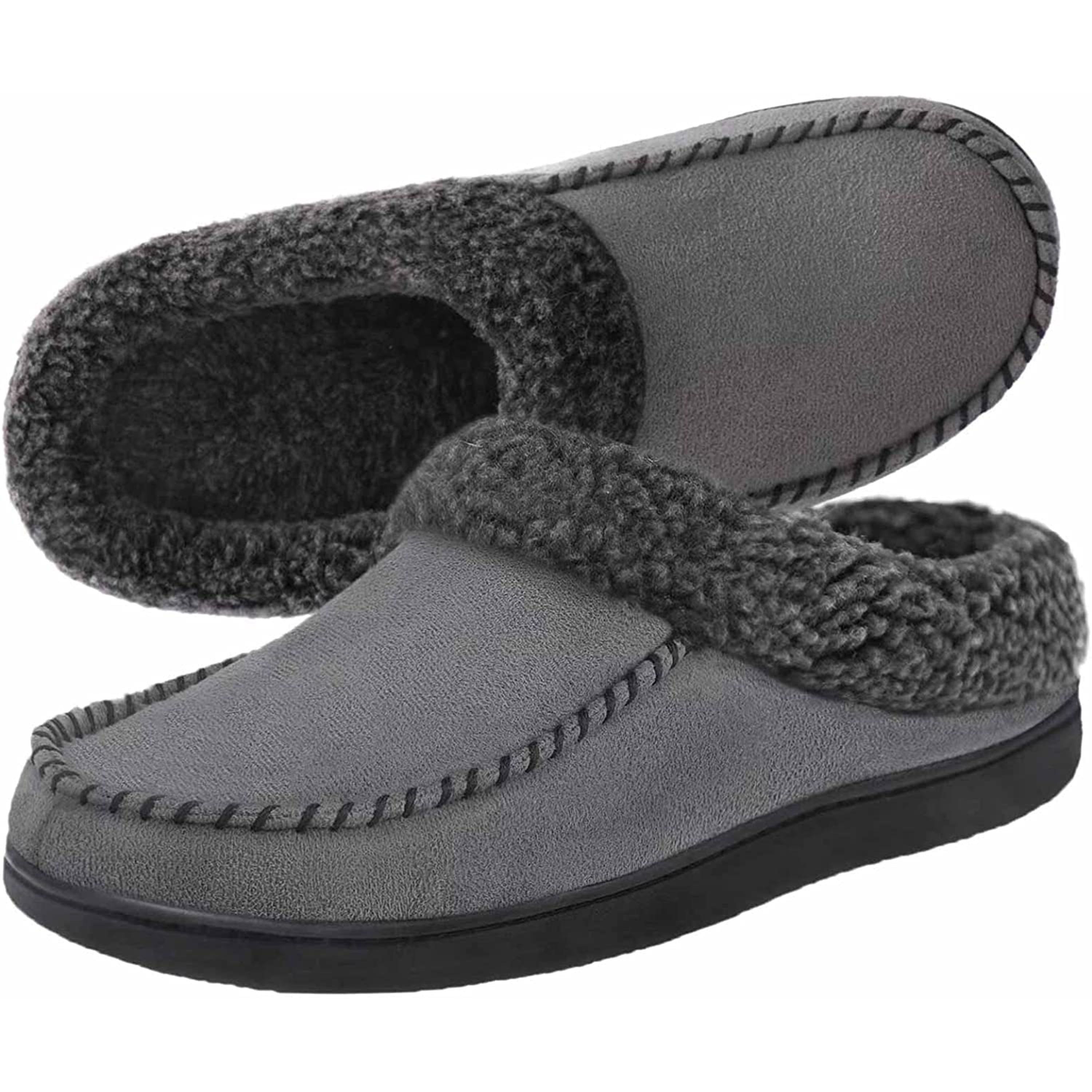 RockDove Men's Moccasin Slippers with Memory Foam Insole, Slip on House ...