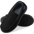 thumbnail image 1 of Ravelier Men's Arch Support House Slippers, Black, Size 9, 1 of 6