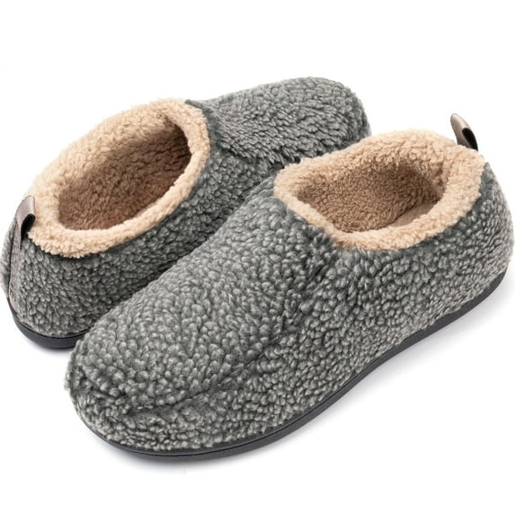 Ravelier Men's Rover Sherpa fleeced Slipper with Memory Foam