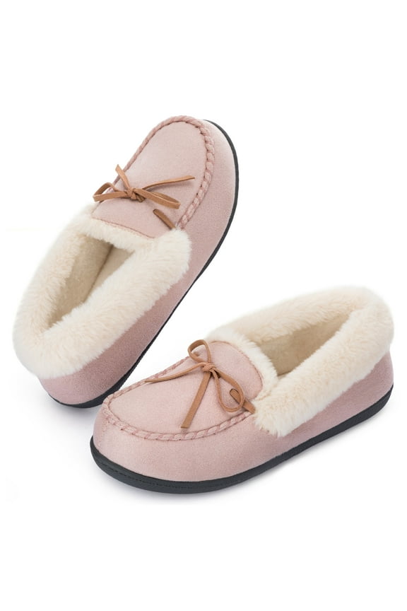 Classic Sparkle Moccasin Style Women Slipper