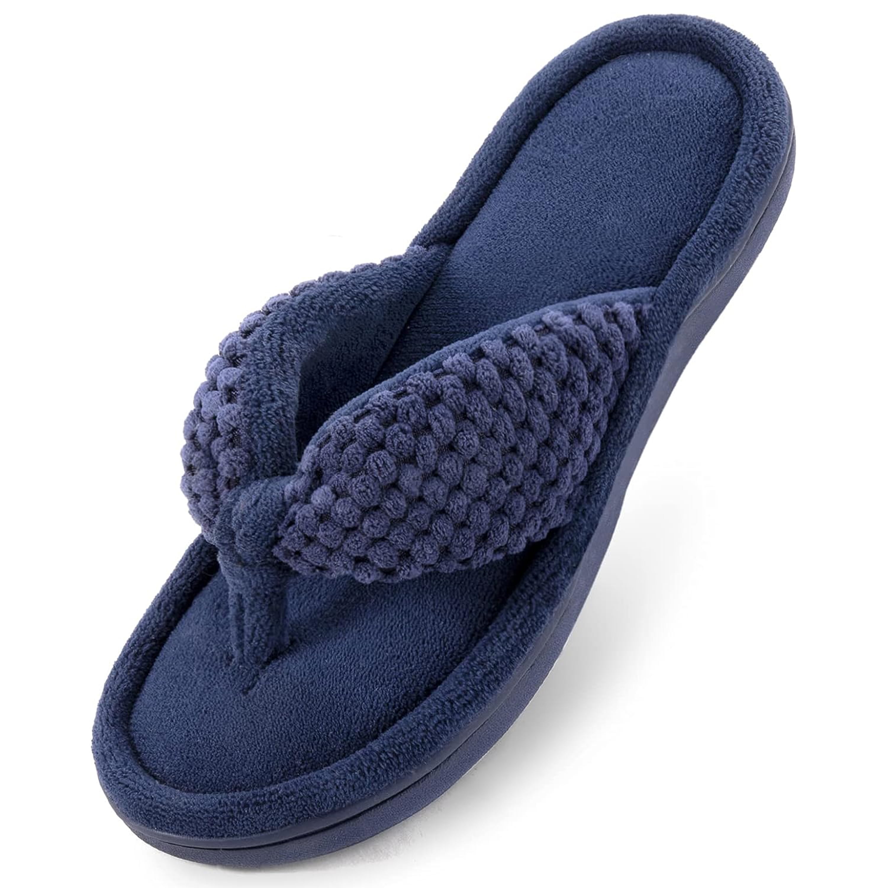 RockDove Women's Cozy Memory Foam Flip Flop Slipper, Lady Summer Spa