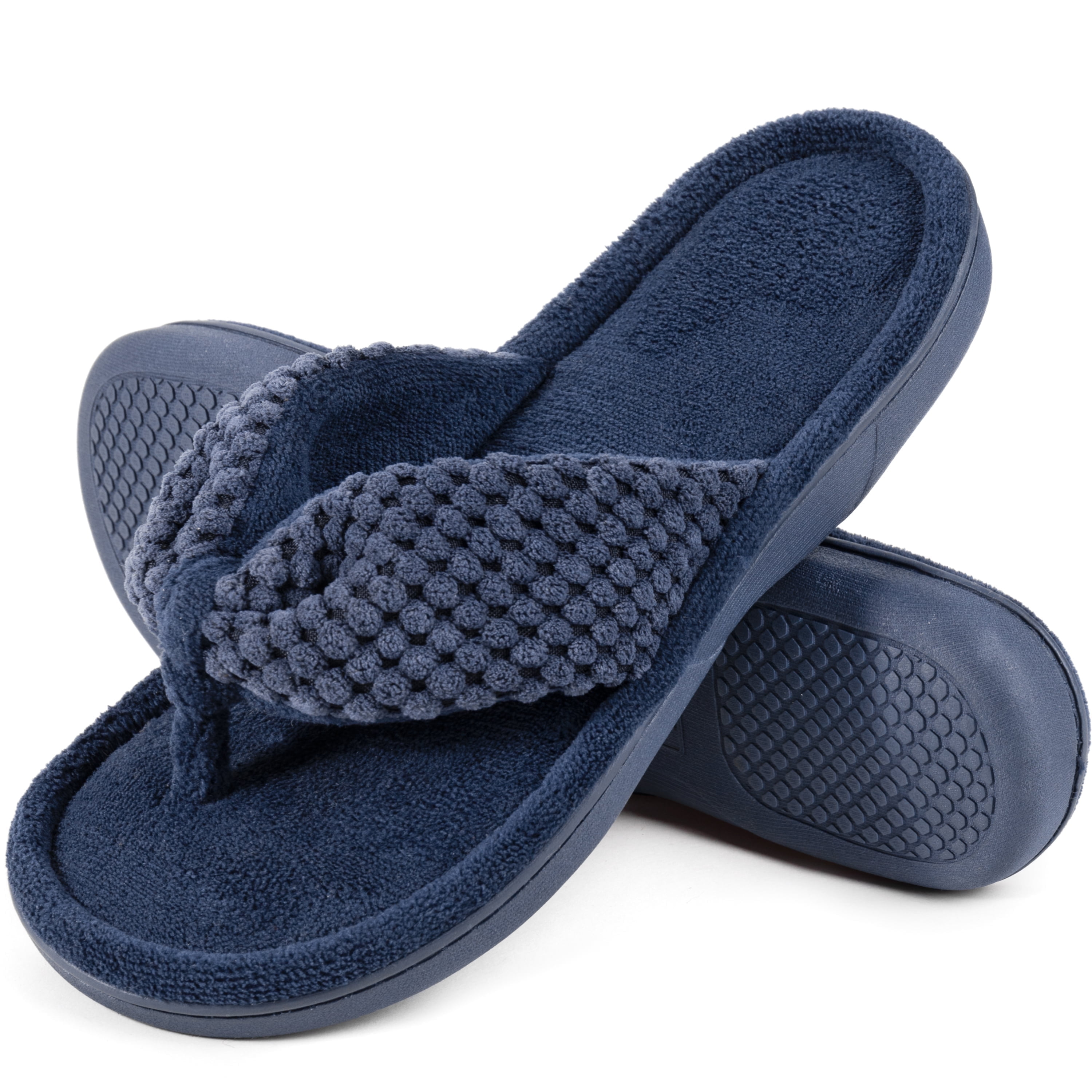 RockDove Women's Adjustable Memory Foam Spa Thong Slippers