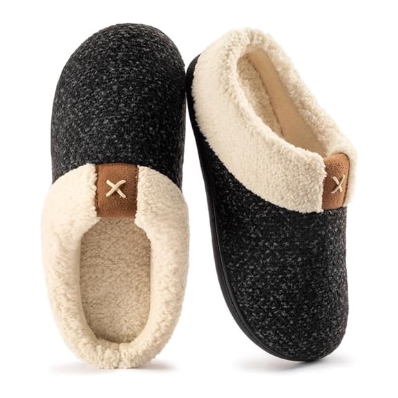 RockDove Women's Knit Sherpa Lined Slipper