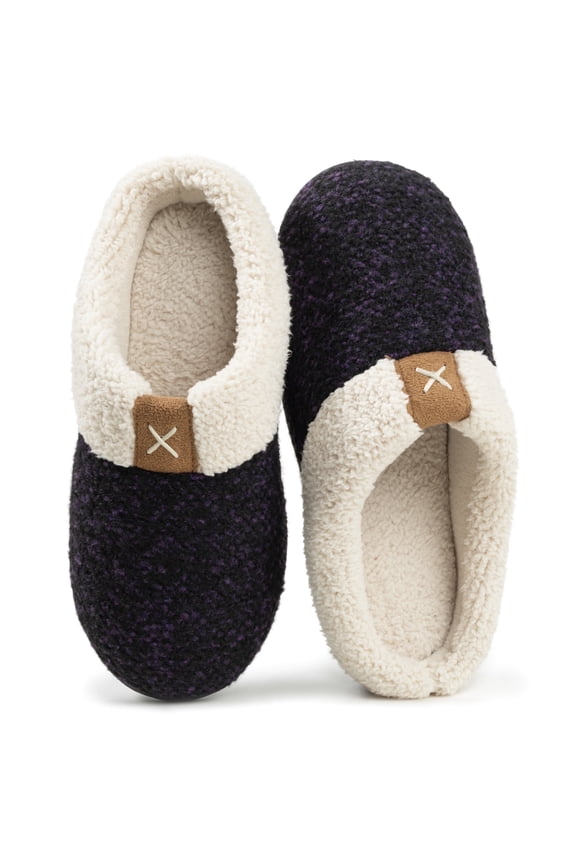 Women's Knit Sherpa Lined Slipper