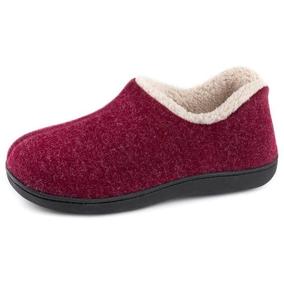 RockDove Women's Madison Bootie Slipper, Red, Size 10
