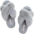 thumbnail image 1 of RockDove Women's Maeve Cross-Band Platform Slide Slipper, 1 of 6