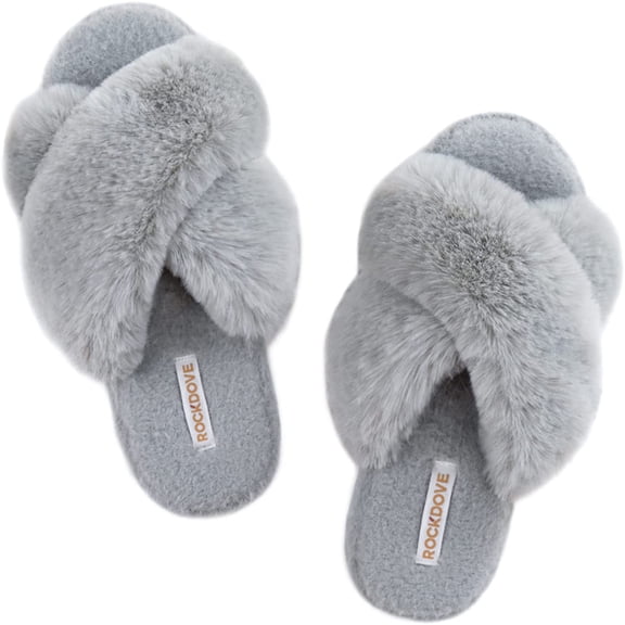 RockDove Women's Maeve Cross-Band Platform Slide Slipper