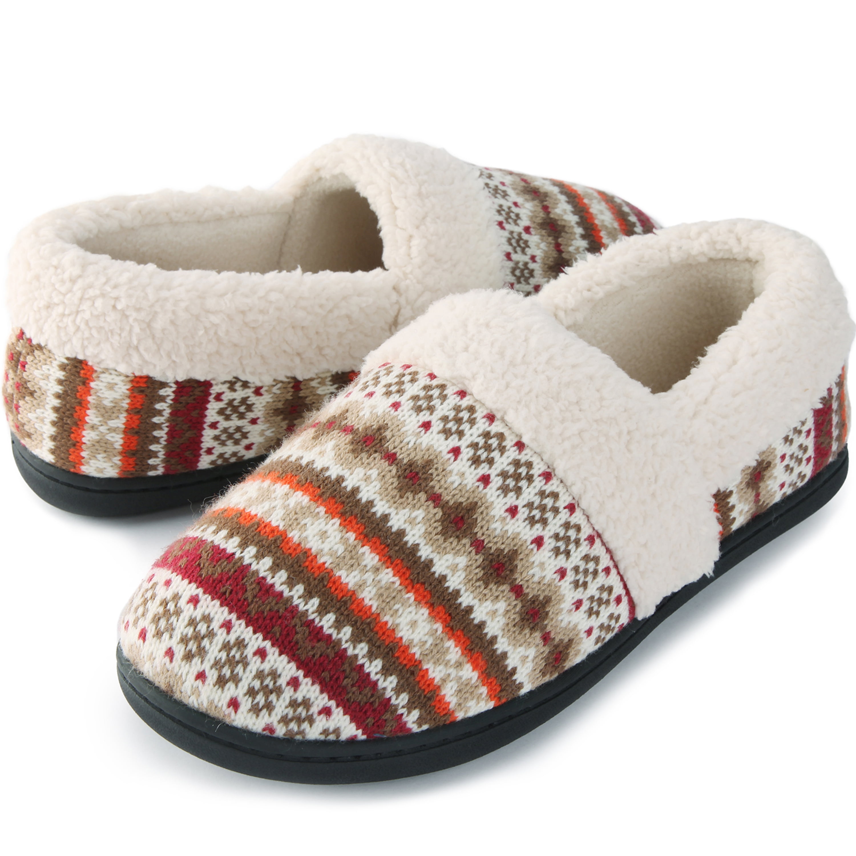 RockDove Women s Nordic Sweater Knit Slipper Walmart