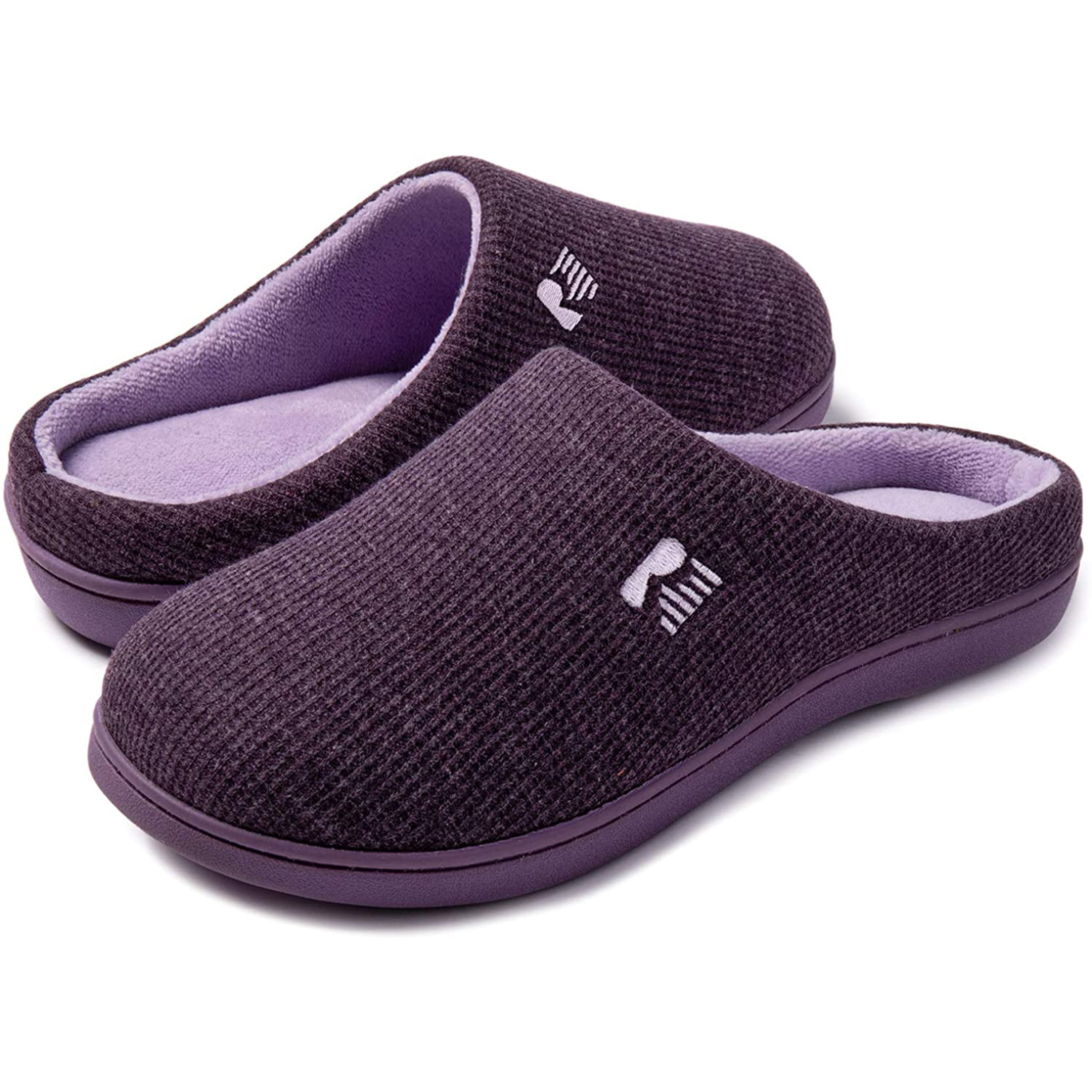 Dearfoams Plaid & Wool Inspired Foldover Slippers with Memory Foam  (Women's) - Walmart.com