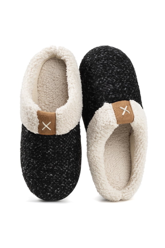 Women's Knit Sherpa Lined Slipper