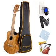 RockJam Premium Tenor Ukulele Kit with Aquila Strings, Tuner, Gig Bag, Strap, Plectrums & Spare Strings