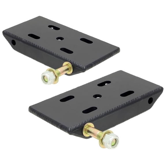 RockJock CE-9031E Heavy Duty Spring Plates with Shock Mounts - 2.5 in. Wide Springs