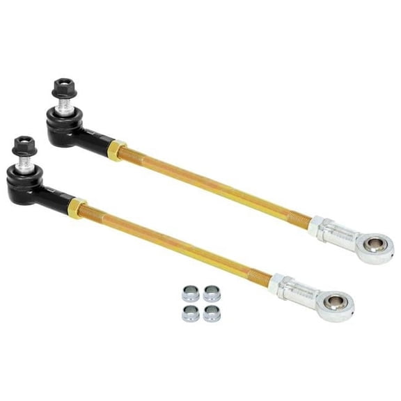RockJock JT Adjustable Rear Sway Bar End Link Kit 12 1/2in Long Rods Sealed Rod Ends