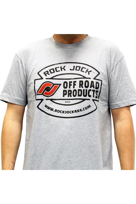 RockJock RJ-711002-L Men T-Shirt, Gray - Large