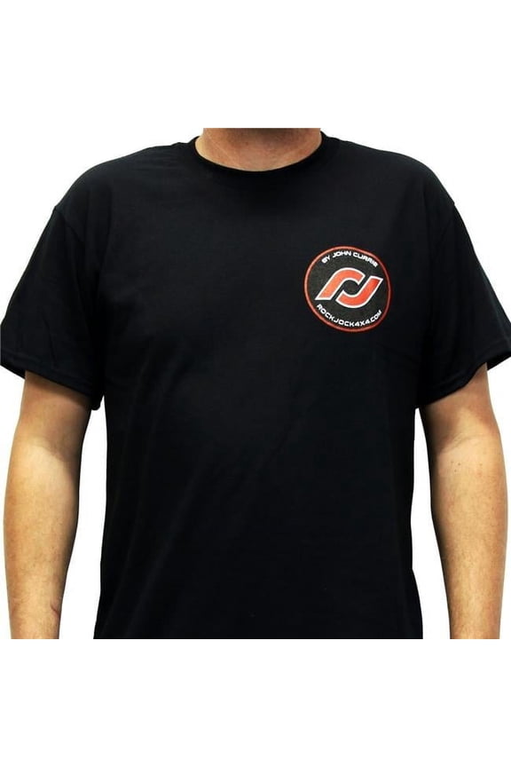 RockJock RJ-711004-XXXL Men T-Shirt, Black - 3XL