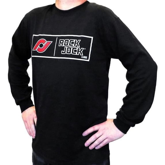 RockJock RJ-711007-S Men Long Seeve Shirt, Black - Small