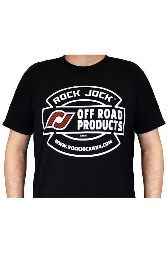 RockJock RJ-711008-XL Men T-Shirt, Black - Extra Large