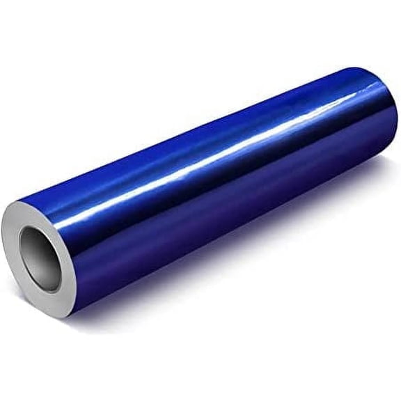 RockRose 1FT x 5FT Electroplated Vinyl Wrap Brushed Chrome Blue