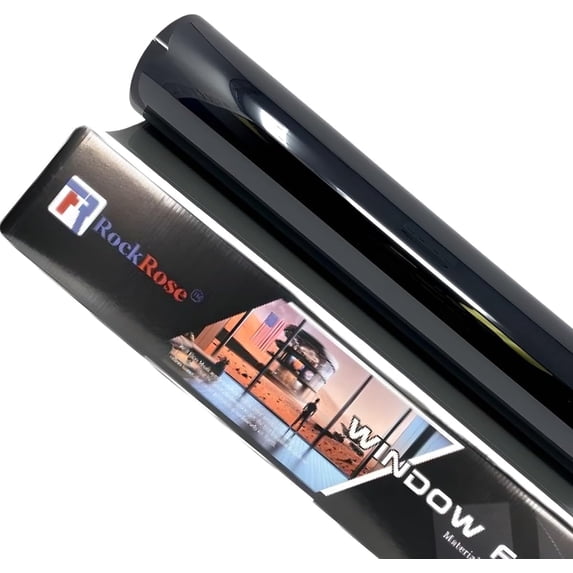 RockRose 20% VLT Car Window Tint - 2PLY Premium Carbon Professional Tint for Car & Building, Heat, UV, IRR Block, Easy Heat Shrink & Strong Adhesive - Tint for car - Size (60" X 100ft)