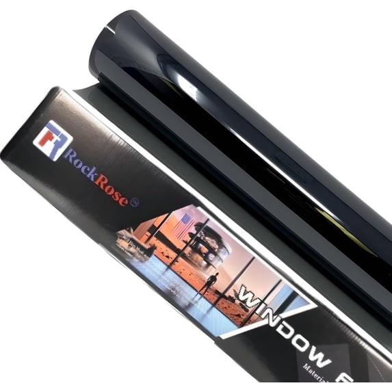 RockRose 20% VLT Car Window Tint - 2PLY Premium Carbon Professional Tint for Car & Building, Heat, UV, IRR Block, Easy Heat Shrink & Strong Adhesive - Size (36" X 100ft)