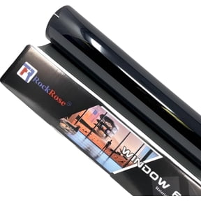 RockRose 35% VLT Car Window Tint - 2PLY Premium Carbon Professional Tint for Car & Building, Heat, UV, IRR Block, Easy Heat Shrink & Strong Adhesive - Size (20" X 10ft)