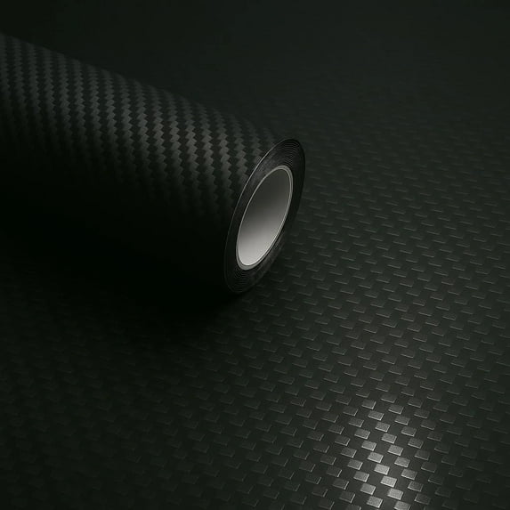 RockRose 3D Carbon Fiber Vinyl Wrap Black