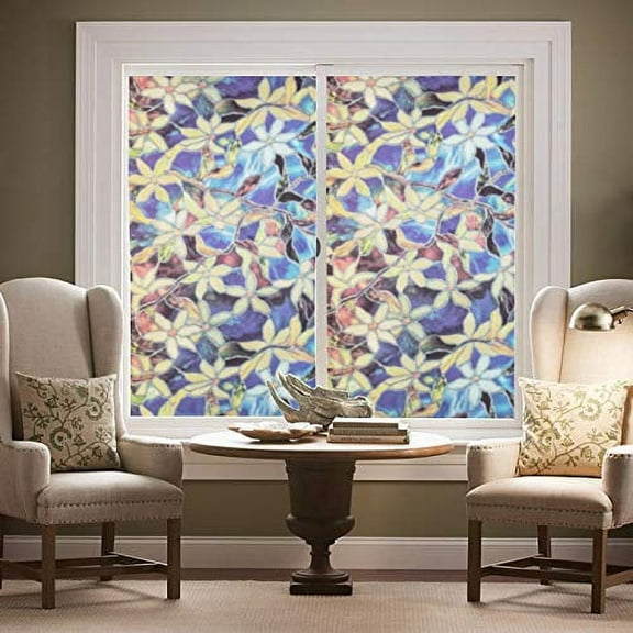 RockRose™ Anti-UV Window Cling (Clematis) Privacy Window Film