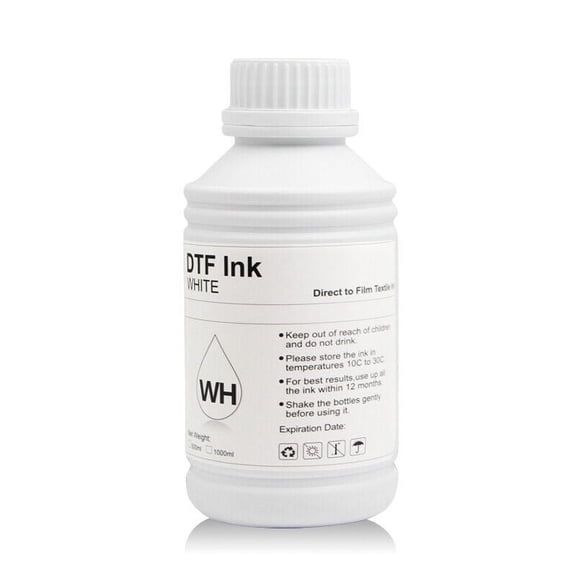 RockRose DTF Transfer Ink 1000 ML Smooth Washable White