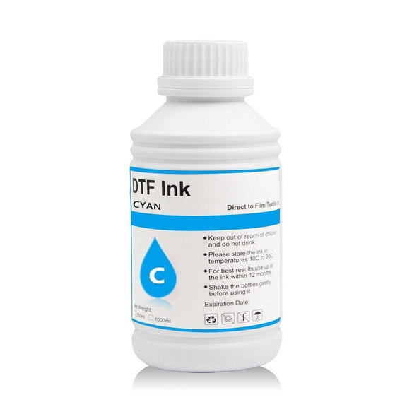 RockRose DTF Transfer Ink 500 ML Smooth Washable Cyan
