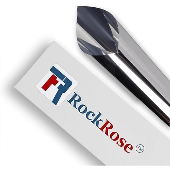 RockRose Pet Building Tint Window Shield - Window Film for Heat-Blocking, and UV Protection - One Way Window Privacy Film - Window Tint for Home and Office - Size 72" X 100ft (Silver)