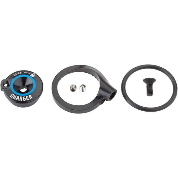 RockShox Damper Compression Adjuster Knob & External Hardware Remote 10mm, ONELOC, TWISTLOC, CHARGER RL, SID 35MM SELECT C1 , (Spool, Cable Clamp, Screw)