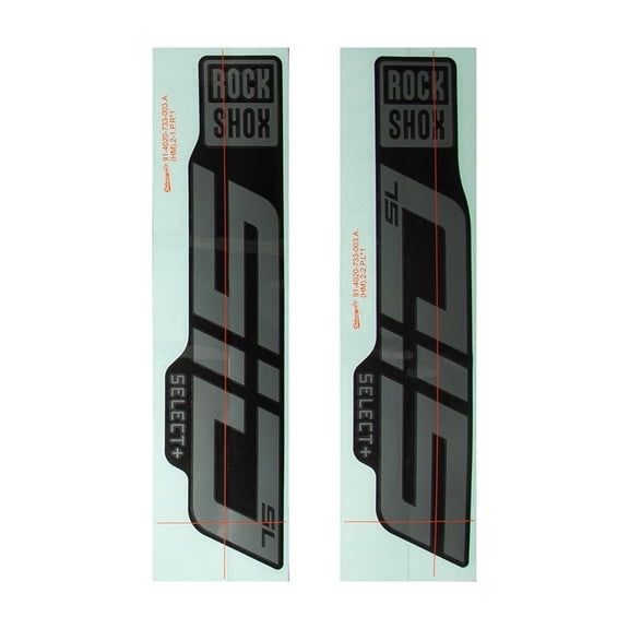 RockShox Decal Kit for SID SL D1, Gloss Grey for Diffusion Black, Kit